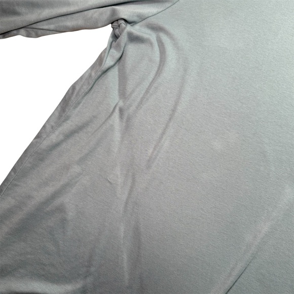 J. Jill Pima Laced Shoulder Tunic 4X Soft Blue Long Sleeve Top Office Wear - Picture 6 of 9